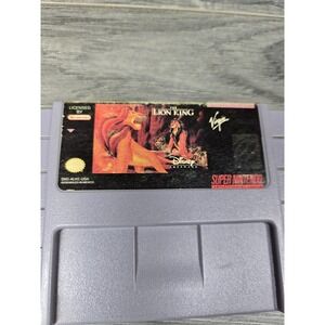 Lion King SNES Game Cartridge‎ Disney Super Nintendo Tested